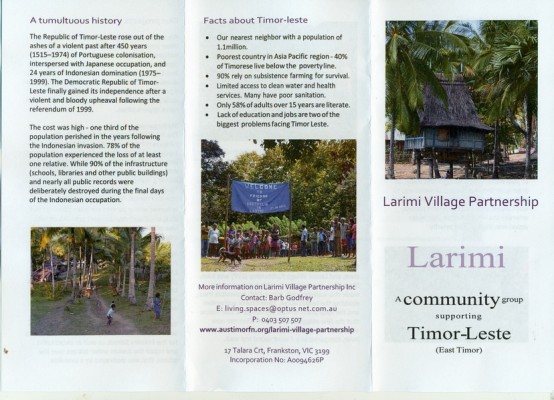 Timor Leste Brochure front small